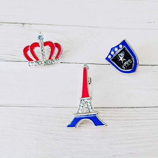 Комплект из трех брошей