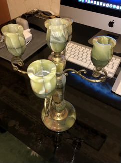Подсвечник из оникса