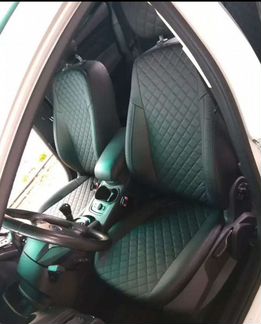 Авто чехлы для форд фокус 3 Ромб черные