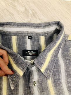 Рубашка из льна размер 70 Maxfort Италия