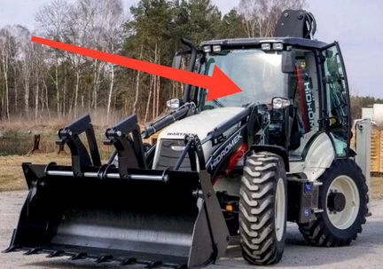 Стекло лобовое на Hidromek HMK 102s/102b