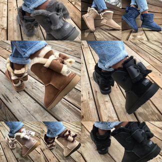 Зимние Ugg с бантом