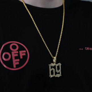 Подвеска 6ix9ine золото