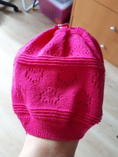 Reima шапка в отл сост малиновая
