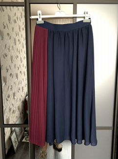 Юбка гофре reserved колор блок