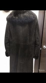 Дубленка женская черная