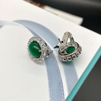 Серьги с «изумрудами»