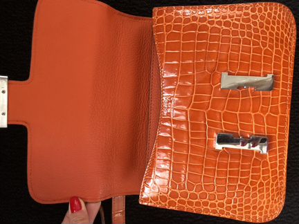 Hermes crocodile крокодил