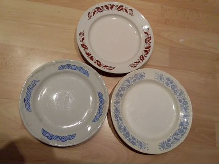 Тарелки, кружки СССР, остатки сервизов