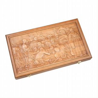 Резные нарды Запорожцы пишут письмо