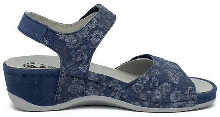 Ортопедические босоножки синего цвета