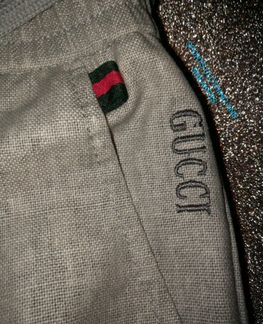 Брюки льняные мужские Gucci Гуччи