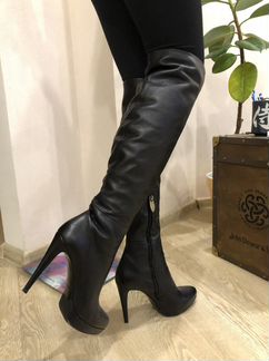 Сапоги кожаные