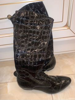 Сапоги лакированные осенние размер 40