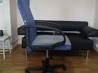 Компьютерное кресло woker ткань синяя/серая объявление продам