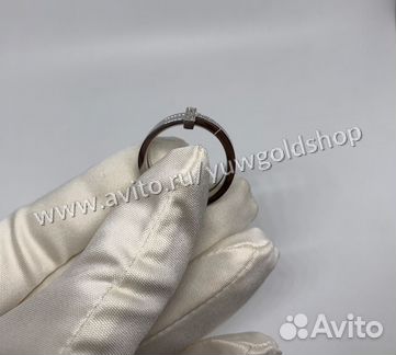 Новое золотое кольцо Tiffany 585 пр. с брил