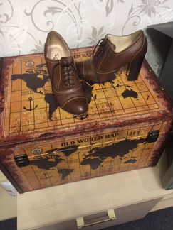 Ботильоны кожаные