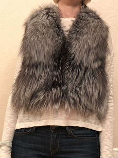 Жилет из чернобурки