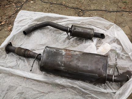 Глушитель chevrolet tahoe 2008 gmt900 задняя часть