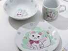 Детская посуда: наборы и отдельно кружки, тарелки объявление продам